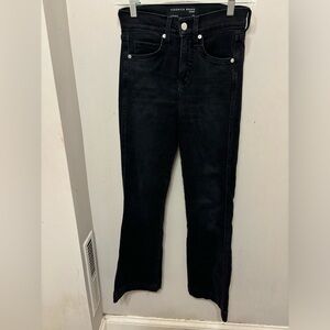 Veronica Beard Jeans Women's Size 25 Carson Ankle Flare High Rise Black Stretch
